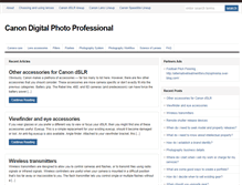 Tablet Screenshot of canon-digital-photo-pro.com